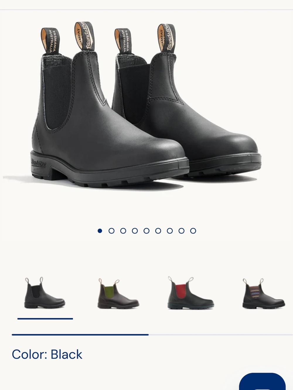 Blundstone Black Chelsea Boot - Women’s Slip-On - Size 8